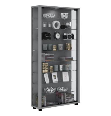 Lumo Maxi Vitrine silber 8 Fachböden Lumo Maxi Vitrine silber 8 Fachböden