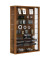 Lumo Mini Vitrine nussbaum 8 Fachböden