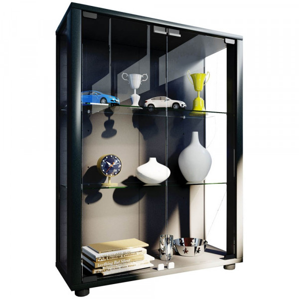 4051814354458 - Ebuy24 - Sintalo Vitrinenschrank 2 Glastüren schwarz - Schwarz 4051814354458 - Ebuy24 - Sintalo Vitrinenschrank 2 Glastüren schwarz - Schwarz