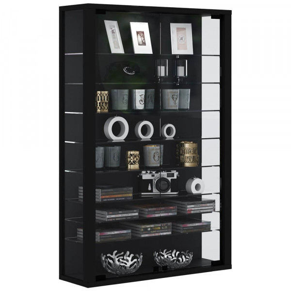 4051814354410 - Glasvitrine stehend Vitrine Glas mit ESG-Sicherheitsglas Maße ca H 90 x B 59 x T 18 cm Standvitrine Glas Modern und platzsparend Glas Vitrinenschrank – Lumo Mini 4051814354410 - Glasvitrine stehend Vitrine Glas mit ESG-Sicherheitsglas Maße ca H 90 x B 59 x T 18 cm Standvitrine Glas Modern und platzsparend Glas Vitrinenschrank – Lumo Mini