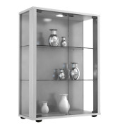Sintalo Vitrine silber 2 Fachböden
