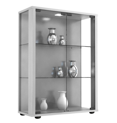 Sintalo Vitrine silber 2 Fachböden Sintalo Vitrine silber 2 Fachböden