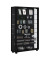 Lumo Mini Vitrine schwarz 8 Fachböden