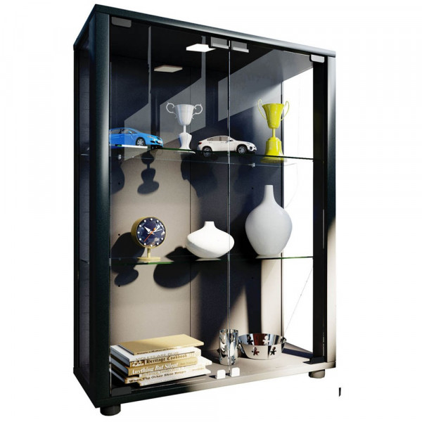 4051814354465 - Ebuy24 - Sintalo Vitrinenschrank 3 Fächer schwarz - Schwarz 4051814354465 - Ebuy24 - Sintalo Vitrinenschrank 3 Fächer schwarz - Schwarz