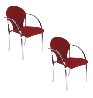VISA CHROM Besucherstühle rot VISA CHROM Besucherstühle rot