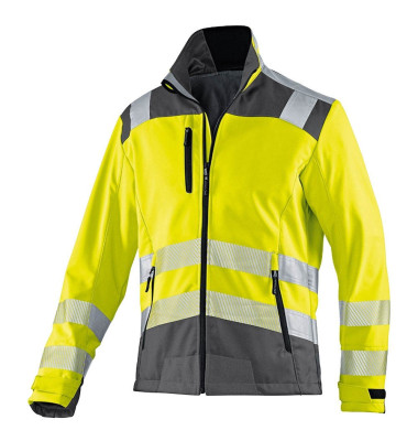 Jacke REFLECTIQ, Softshell, warngelb/anthrazit, Größe XS Jacke REFLECTIQ, Softshell, warngelb/anthrazit, Größe XS