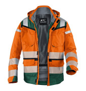 Jacke REFLECTIQ, orange/moosgrün, Größe S
