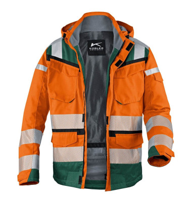 Jacke REFLECTIQ, orange/moosgrün, Größe S Jacke REFLECTIQ, orange/moosgrün, Größe S