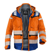 Jacke REFLECTIQ, orange/kornblau, Größe S