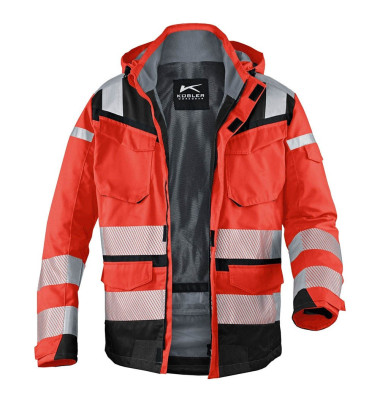 Jacke REFLECTIQ, rot/schwarz, Größe S Jacke REFLECTIQ, rot/schwarz, Größe S