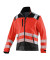 Jacke REFLECTIQ, Softshell, warnrot/schwarz, Größe XL
