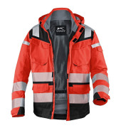 Jacke REFLECTIQ, rot/schwarz, Größe L