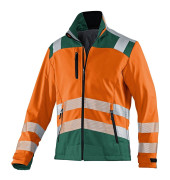 Jacke REFLECTIQ, Softshell, warnorange/moosgrün, Größe 4XL