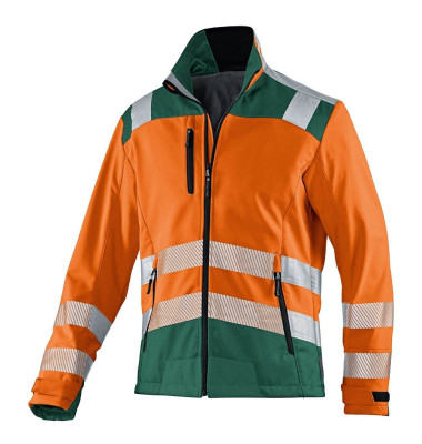 Jacke REFLECTIQ, Softshell, warnorange/moosgrün, Größe 4XL Jacke REFLECTIQ, Softshell, warnorange/moosgrün, Größe 4XL