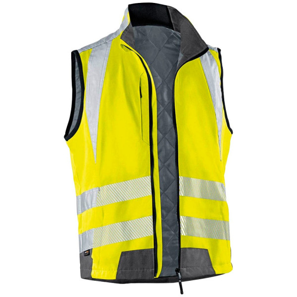 4053813369709 - Kübler Workwear - Kübler Reflectiq Weste psa 2 warngelb anthrazit Gr s - gelb 4053813369709 - Kübler Workwear - Kübler Reflectiq Weste psa 2 warngelb anthrazit Gr s - gelb