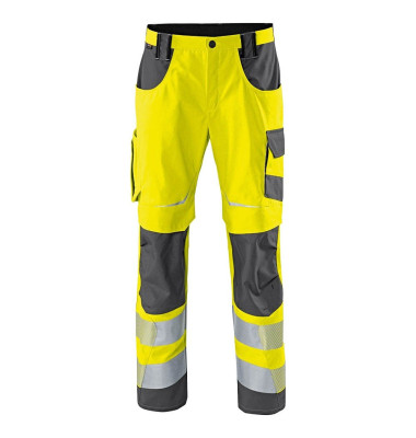 Arbeitshose REFLECTIQ, Warnschutz, Unisex, warngelb/anthrazit, Größe 106 Arbeitshose REFLECTIQ, Warnschutz, Unisex, warngelb/anthrazit, Größe 106