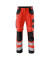 Arbeitshose REFLECTIQ, Warnschutz, Unisex, rot/schwarz, Größe 48