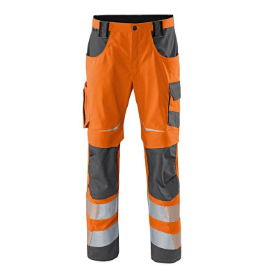 Arbeitshose REFLECTIQ, Warnschutz, Unisex, warnorange/anthrazit, Größe 25 Arbeitshose REFLECTIQ, Warnschutz, Unisex, warnorange/anthrazit, Größe 25