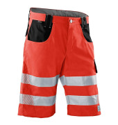 Arbeitshose REFLECTIQ, Warnschutz, Unisex, warnrot/schwarz, Größe 64