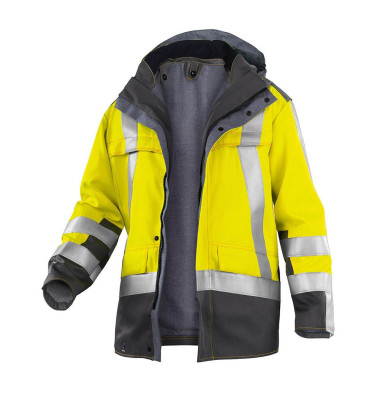 Jacke PSA SAFETY X8, warngelb/anthrazit, Größe S Jacke PSA SAFETY X8, warngelb/anthrazit, Größe S