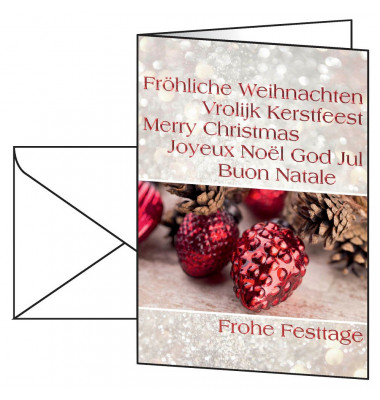 Weihnachtskarten Christmas Spirit DIN A6