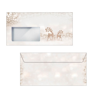 Weihnachtsumschl&auml;ge Brilliant Deer Brilliant Deer DU228, Din Lang, 90g