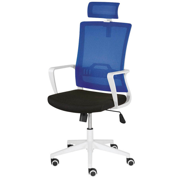 4032376010822 - Bürostuhl mySTUDIO blau schwarz   weiß mit Armlehnen bis 120kg 4032376010822 Mayer