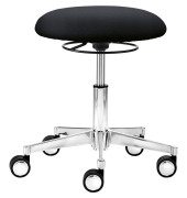 myXPERT - Tellersitz Arbeitshocker schwarz