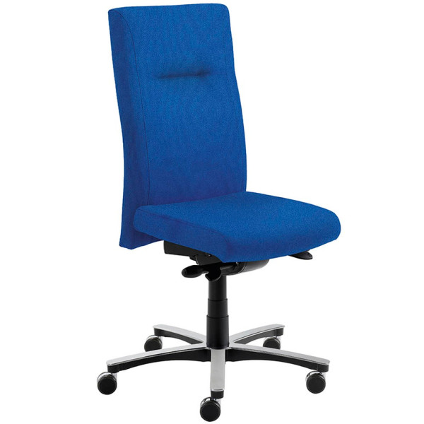 Mayer Bürostuhl myNEW VISION, blau / silber, bis 150kg, ohne Kopfstütze 4032376012208 Mayer