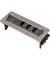 Indesk Power 3-fach Tischsteckdose silber