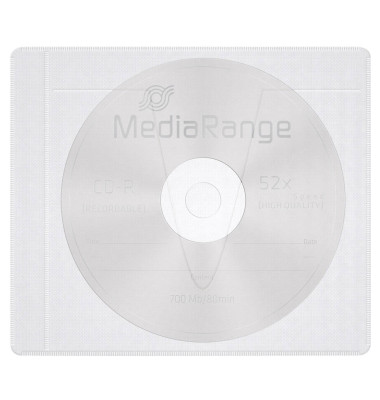 1er CD-/DVD-Hüllen selbstklebend transparent