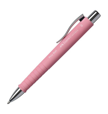 Kugelschreiber POLY BALL Colous XB rose Schreibfarbe blau