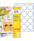 Etiketten 5083, weiß 61x60,3mm, achteckig, 