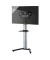 TV-Ständer Stadino Maxi silber, schwarz, schwarzglas