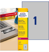 Typenschildetiketten L6013-8 silber