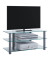TV-Lowboard Netasa silber, klarglas