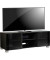 TV-Lowboard Luxala schwarz, schwarzglas