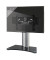 TV-Ständer Windoxa Maxi silber, schwarzglas