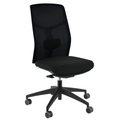 Bürostuhl Eserio Netz, schwarz / schwarz, bis 120kg