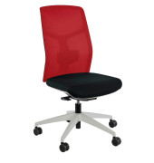 Bürostuhl Eserio Netz, rot / grau, bis 120kg