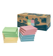 Haftnotizen 5644-88BOX, Z-Notes, 75x75mm, gr&uuml;n/gelb/rosa/blau, quadratisch