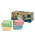 Haftnotizen 5644-88BOX, Z-Notes, 75x75mm, gr&uuml;n/gelb/rosa/blau, quadratisch