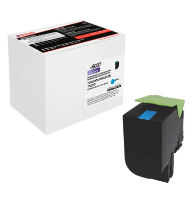 EDD-6037 cyan Toner ersetzt LEXMARK 70C2HC0