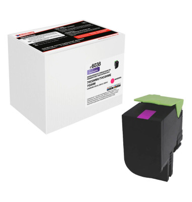 EDD-6038 magenta Toner ersetzt LEXMARK 70C2HM0 EDD-6038 magenta Toner ersetzt LEXMARK 70C2HM0