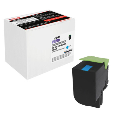 EDD-6041 cyan Toner ersetzt LEXMARK 80C2SC0