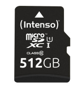 Speicherkarte Premium 3423493, Micro-SDXC, mit SD-Adapter, Class 10, bis 90 MB/s, 512 GB