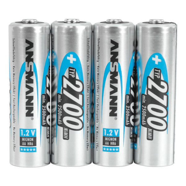 4013674030842 - 5030842 Akkus -Universal- 1x4 Ansmann Akku 2700 Mignon AA 2500 mAh 5030842 4013674030842