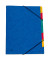 Ordnungsmappe 7 Fächer blau