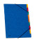 Ordnungsmappe 9 Fächer blau