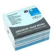 Haftnotizen 5654-70, CUBE, 75x75mm, hellblau/weiss/blau, quadratisch